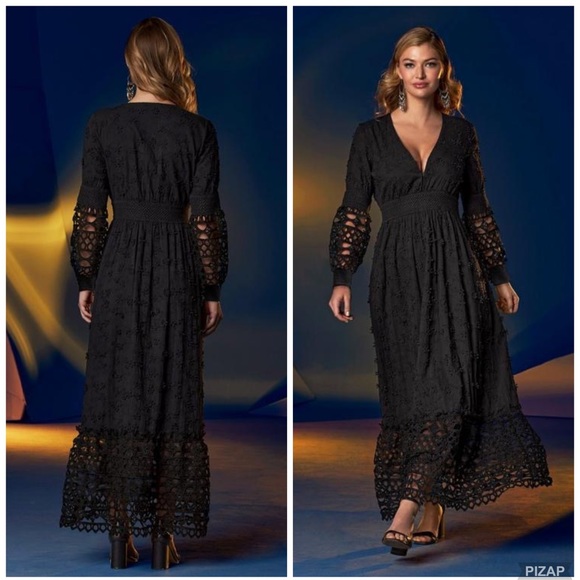 Boston Proper Mixed Media Boho Dress - Picture 2 of 5